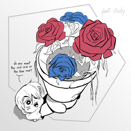 Zack with roses Zack with roses